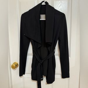 LIKE NEW Guest Editor Black Lapel Tie Blazer Jacket